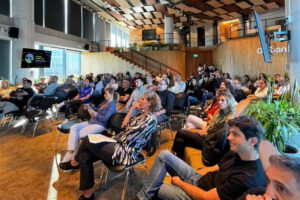 Speakers sharing experiences on moving from failure to innovation